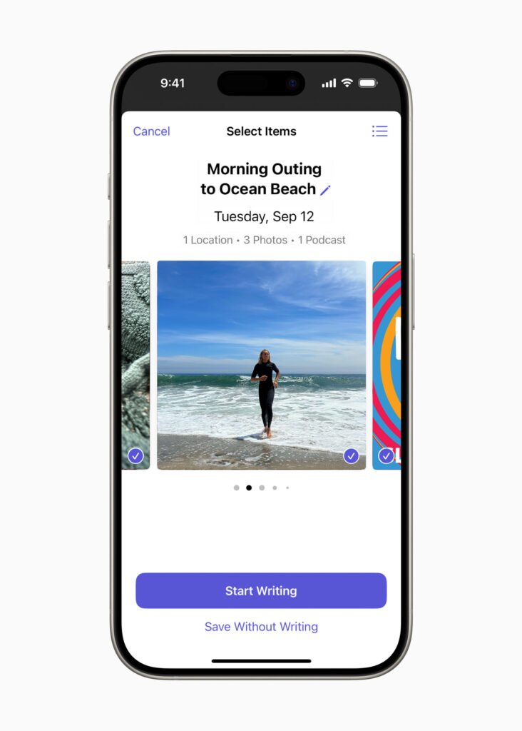 Apple Journal app