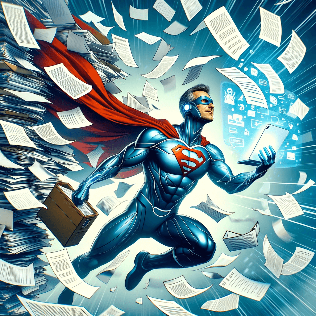 Forty-something Superhero Prioritizing ToDos