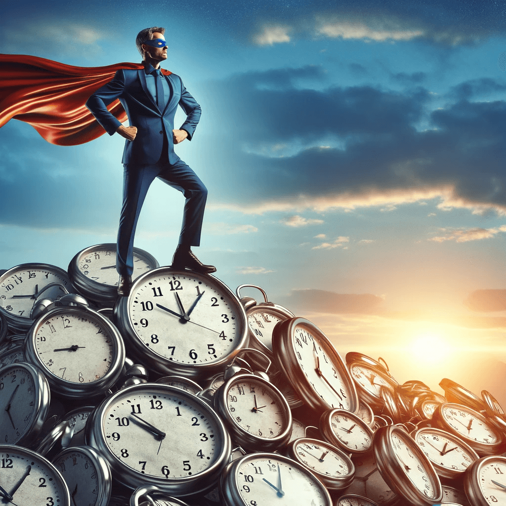 Forty-something Superhero Prioritizing ToDos