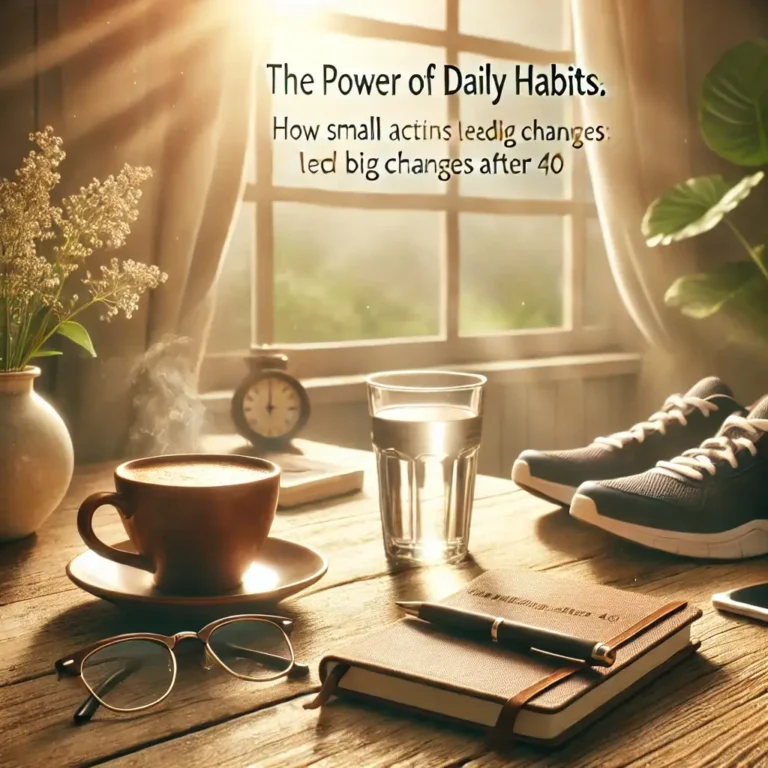 The Power of Daily Habits: How Small Actions Lead to Big Changes After 40