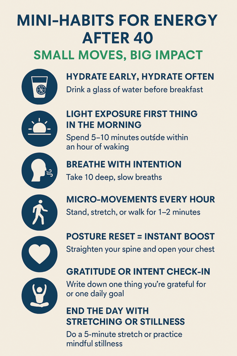 Mini-Habits for Energy After 40: Small Moves, Big Impact