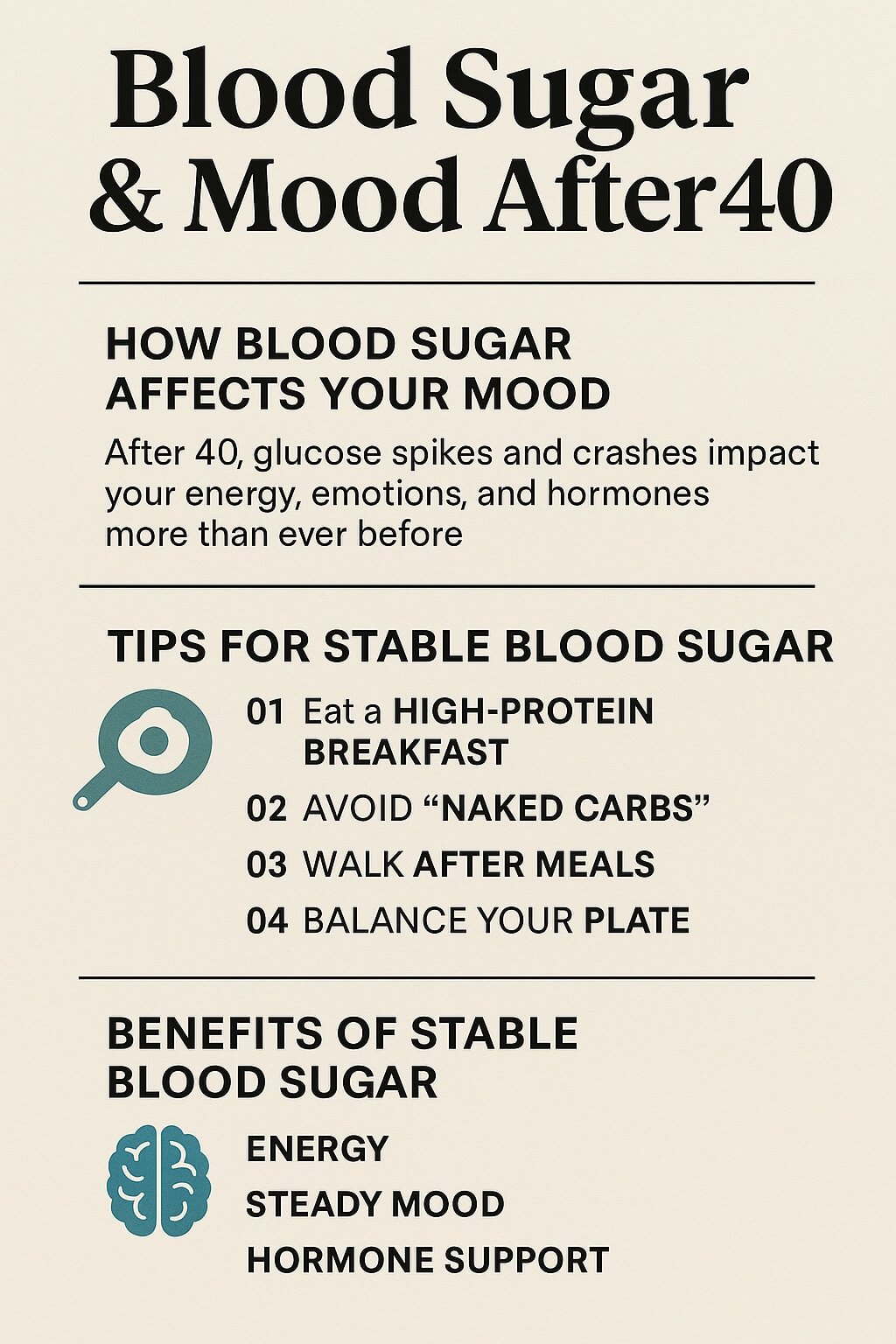 The Surprising Link Between Blood Sugar and Mood After 40