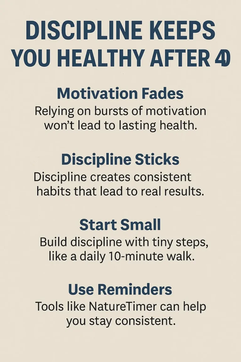 Discipline Keeps You Healthy After 40