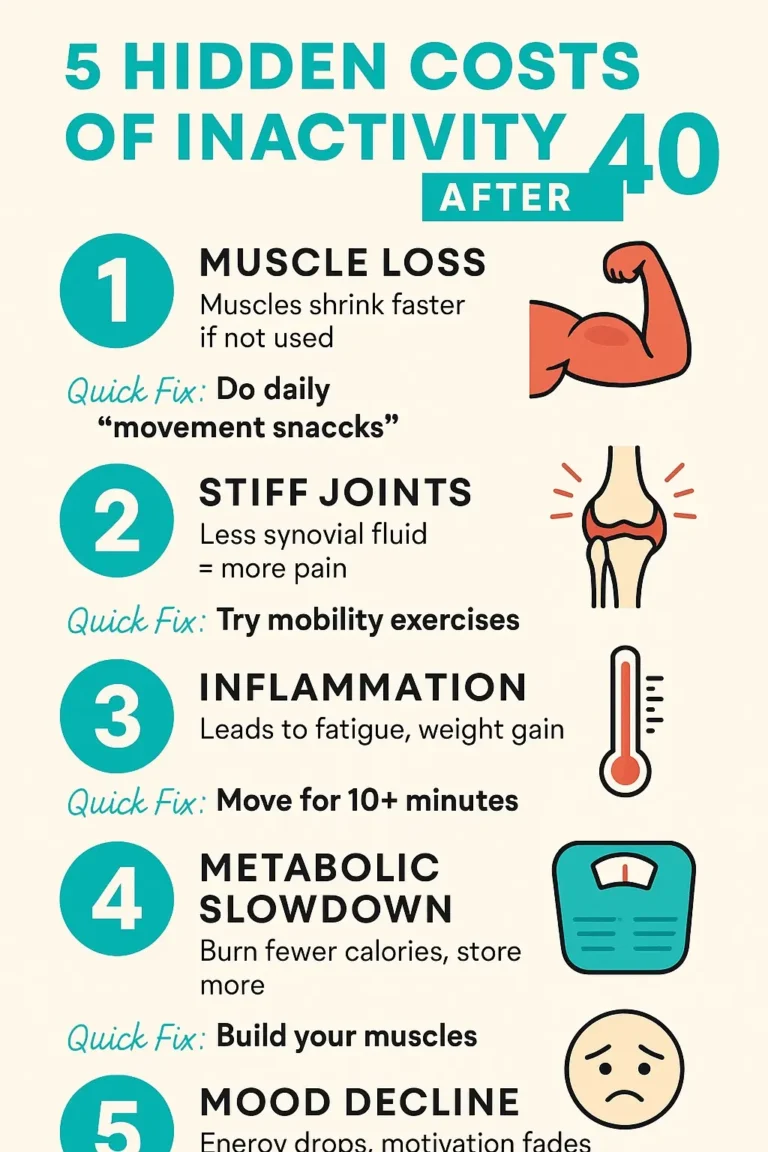 What Happens When You Stop Moving After 40 (And How to Fix It)